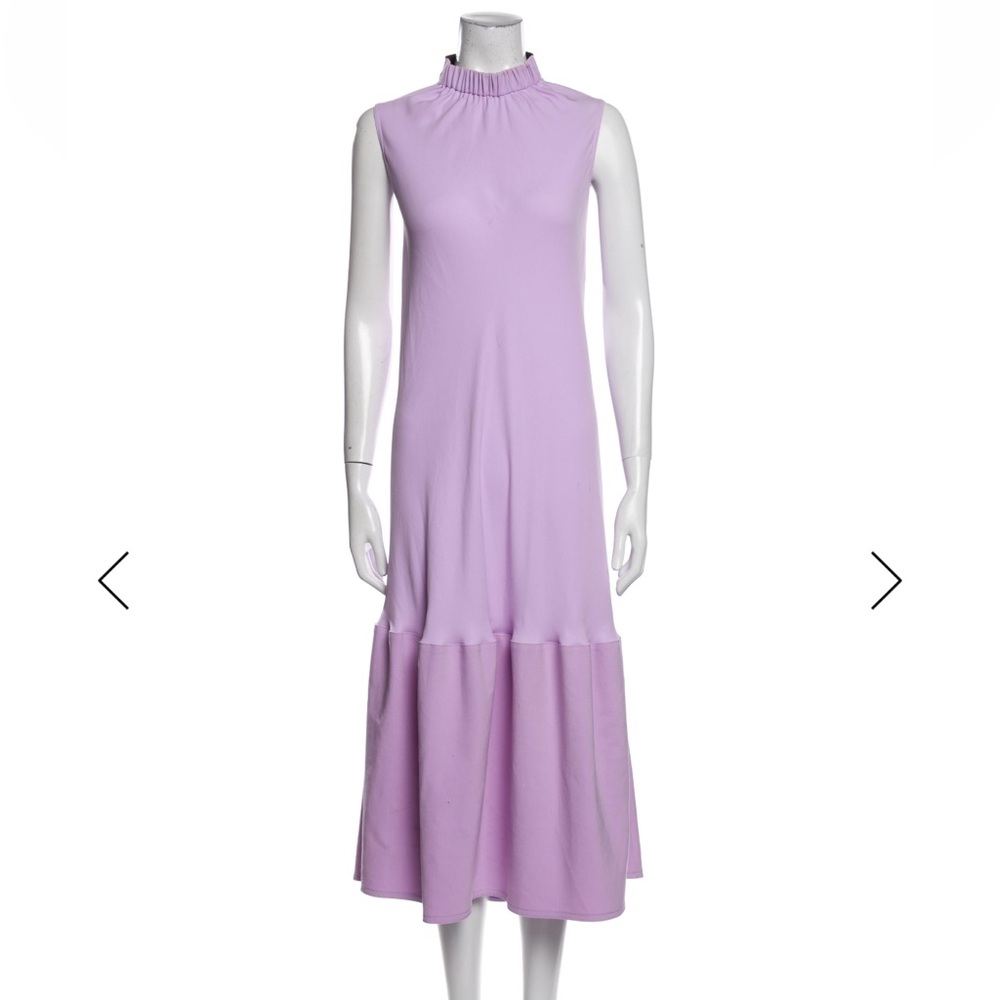 Tibi Lilac Sleeveless Midi Dress